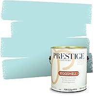 Vista 107 de Prestige Paints. - Base y pintura para exteriores en un solo galón, 1 galón. plano, comparable con Sherwin Williams Topsail.