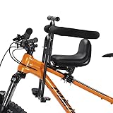 Fahrradsitz Kinder vorne für MTB, Kindersitz Fahrrad Vorne mit Armlehnen & Fußrasten – Kinderfahrradsitz für Erwachsene (2-6 Jahre, 30kg) – Sicherheitsbügel & verstellbare Gurte