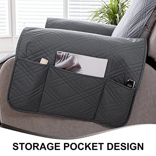 100% Waterproof Recliner Cover Recliner Chair Cover Recliner Slipcover For Living Room (Dark Gray, 23'') #TOP5