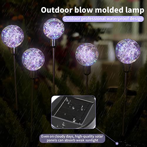 Xingtong Solar Garden Lights,2 Pack Solar Outdoor Lights,Solar Stake Lights,Solar Pathway Lights,For Solar Garden Decorations, Yard, Patio, Landscape (Multicolor) #TOP3