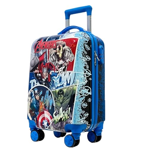 Image of 20 Inch Kids Suitcase with 4 Wheel Travel Trolley Bag (4 Day Trip) (DESIGN-11, 20 INCH)