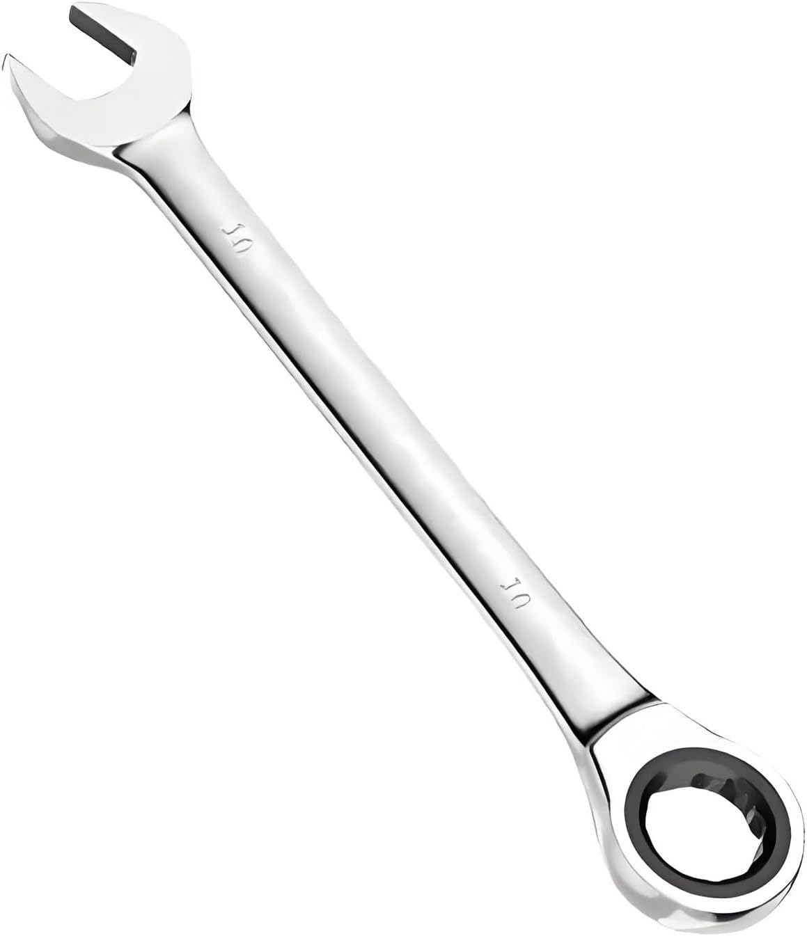 FLZOSPER 10mm Metric 90-Tooth Ratchet Wrench,Box End Head 90-Tooth Ratcheting Combination Wrench Spanner