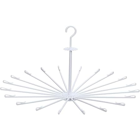 Amazon Co Jp 東和産業 洗濯物ハンガー ホワイト 約f78 49 5cm Elbパラソルハンガーキャッチ式 ホーム キッチン