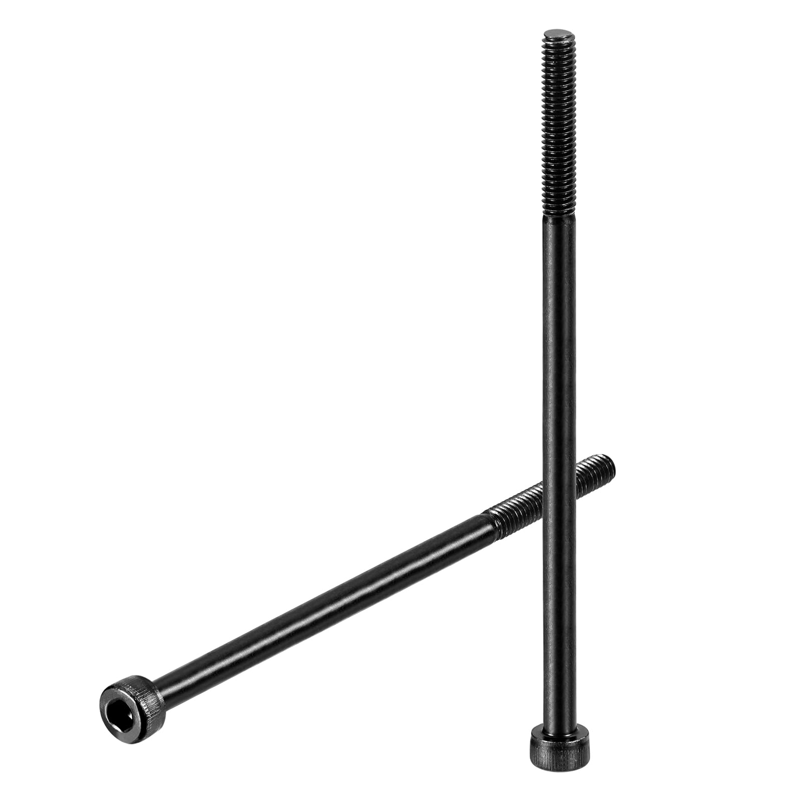 uxcell Hex Socket Bolts (M4-0.7x75), Grade 12.9 Carbon Steel Hex Socket Drive Screws, Black, 10 Pcs, M4-0.7x75mm
