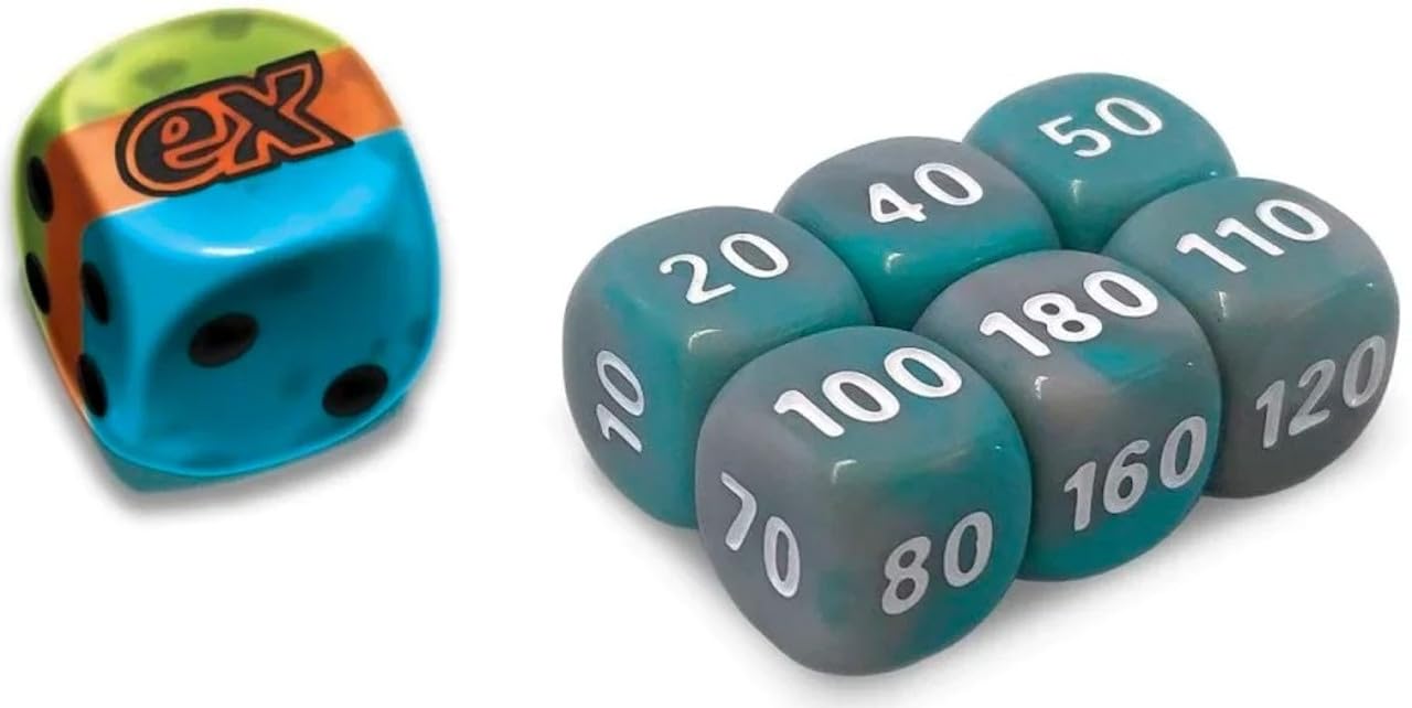 BB-Toy-Trades Compatible with PKM TCG Elite Top Trainer Dice Set Damage Marks Dice Set with BB-Toy-Trades Shipping Protection (Developments in Paldea)