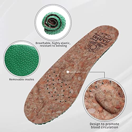 1TAZERO Men's Wide Comfortable Boat Shoes - Loafers with Arch Support, Black4