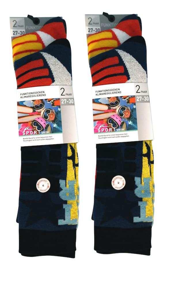 4 Paar Thermo Kniestrümpfe Kinder Innenfrottee Winterware Baumwolle Oeko-tex Standard 100