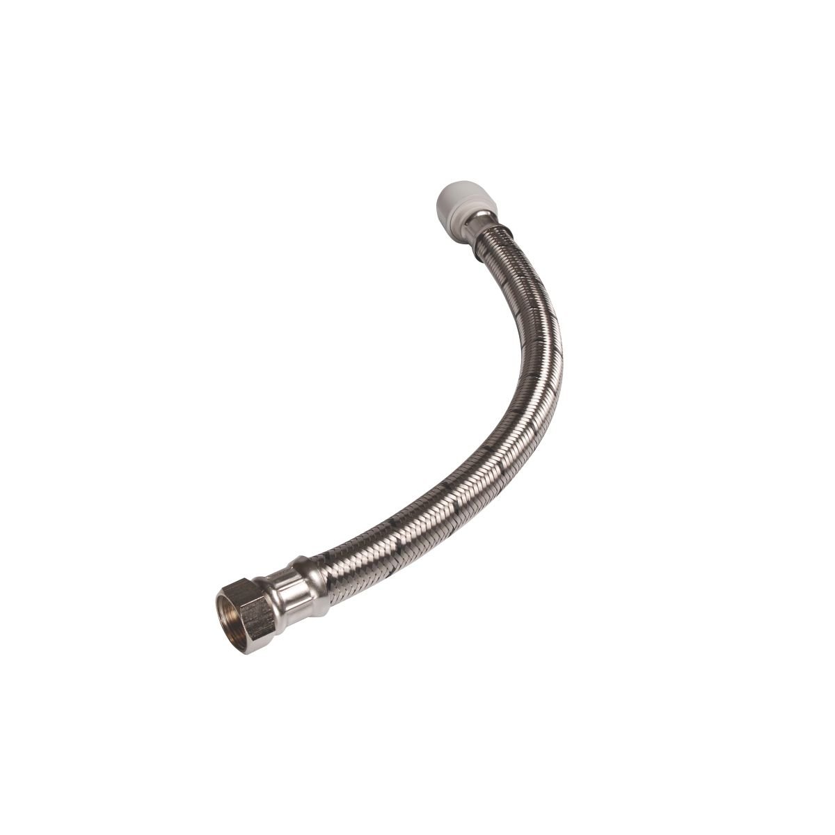 Hep2O HD225B/22W Flexible Tap Connectors Silver 22mm x ¾ 2 Pack