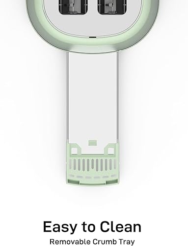 Miniatura 6 de LONGDEEM Tostadora de 2 rebanadas con ranuras extra anchas y bandeja extraíble para migas, 6 opciones de tostado, apagado automático y función