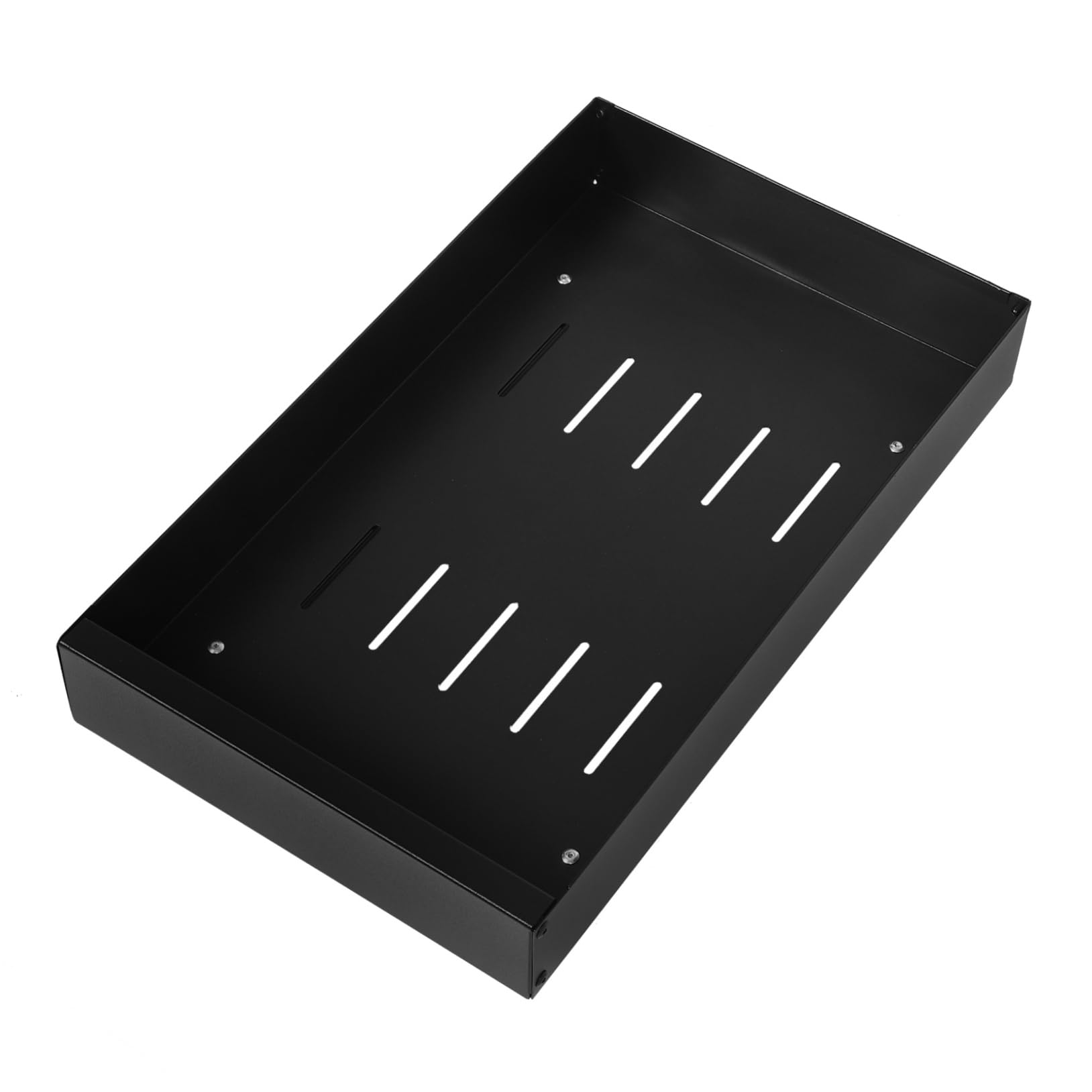 PRETYZOOM Cesta Extraíble para Platos de Acero al Carbono Negra | Divisor Ajustable, Drenaje Integrado, Organización de Cocina para Vajilla y Utensilios