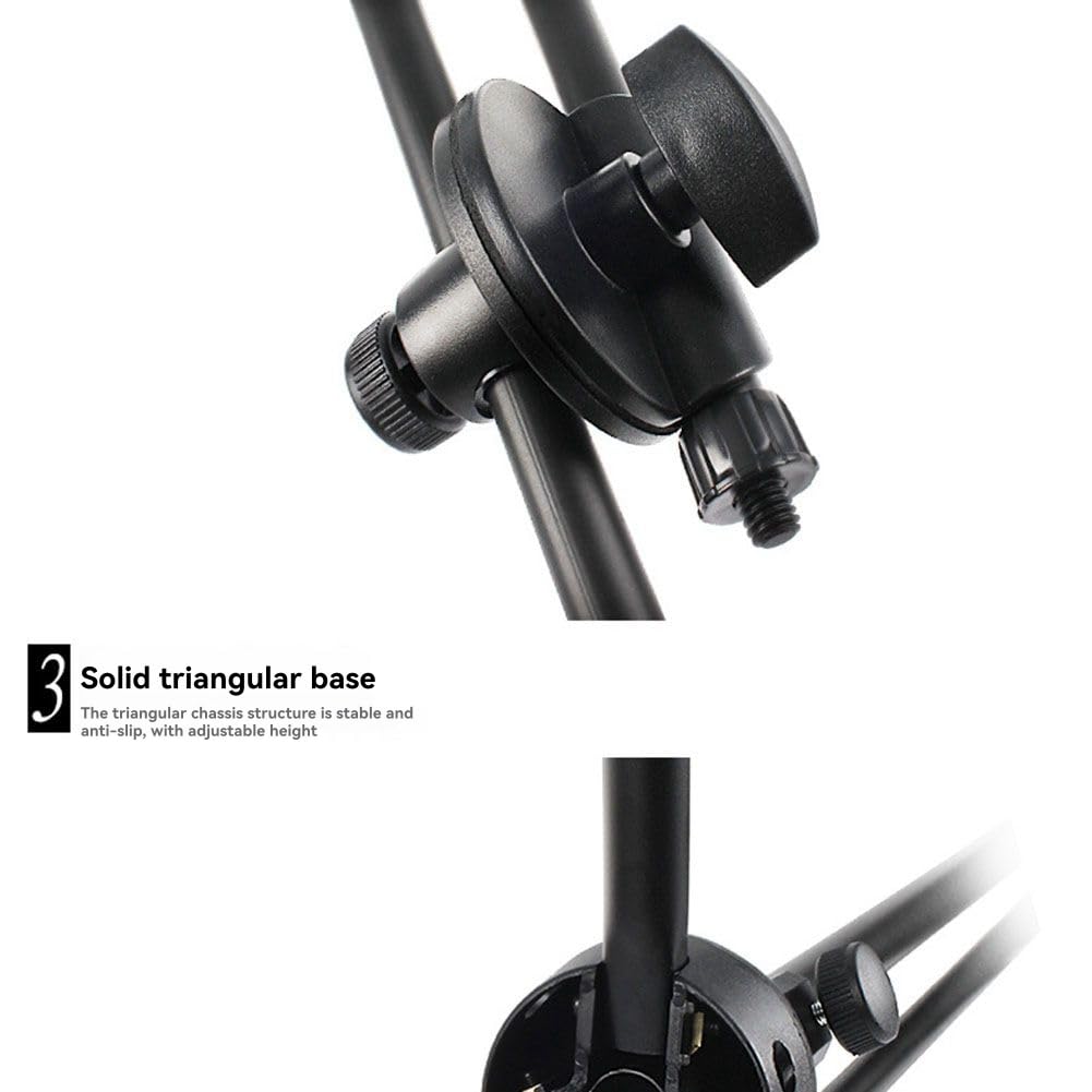 Robuster Basis Umfasste EIN Verstellbare Professionelle Mikrofonständer mit Auslegerarm für Studio für Live -Performance