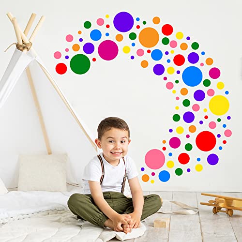Aomaic 1240 Stück Wandtattoo Punkte Kinderzimmer Wandsticker Deko Mädchen Junge Babyzimmer Klebepunkte für Wohnzimmer Nursery Decoration