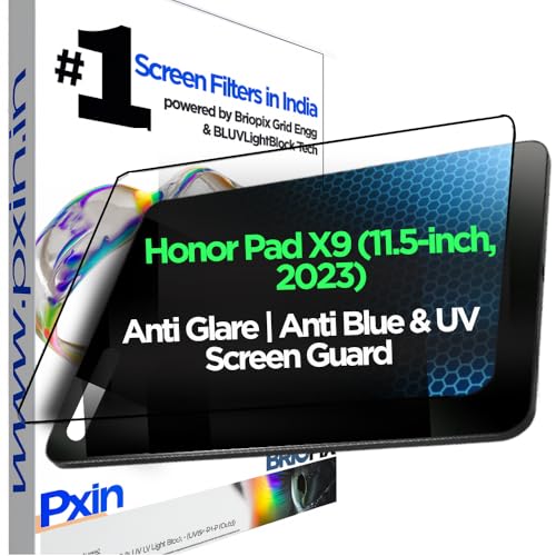Image of Pxin Tablet Anti Bluelight and Anti Glare Screen Guard compatible with Honor Pad X9 (11.5-inch, 2023) | BLUV Lightblock Tech | Scratch Proof | Prevents bluelight | Eye Protection | No Dry Eyes