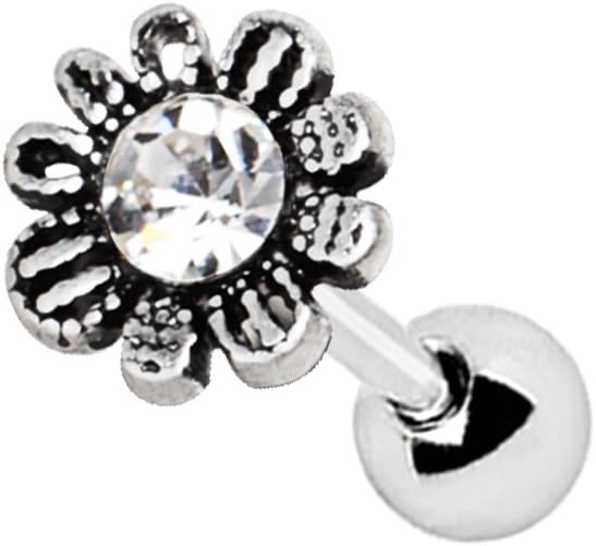 Avant Garde Daily Flower Cartilage Earring 316L Stainless Steel Size 16GA 1/4" Little Aiden