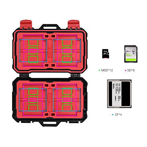 Domary KH 10 resistente à água CF/SD/SDHC/TF/MSD caixa de cartão de memória protetor de caixa suport