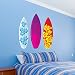 Surfboards Aloha Design Set of 3 Wall Decal - 26" x 25"