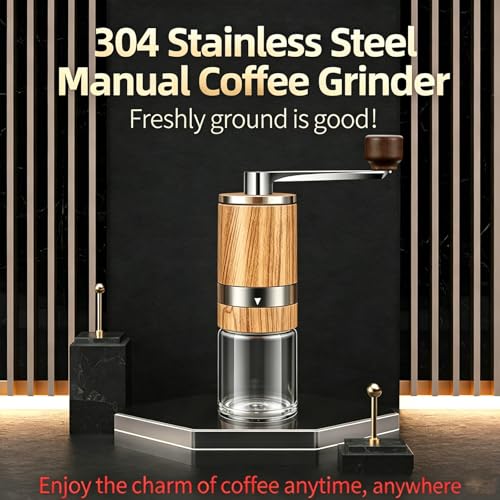 Molinillo de café manual para evitar el sabor amargo con disco cerámico 4