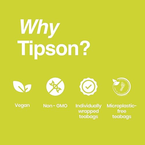 Miniatura 7 de Tipson Infusiones de hierbas orgánicas de jengibre, canela y jengibre, 20 bolsas de té prémium (paquete de 1)