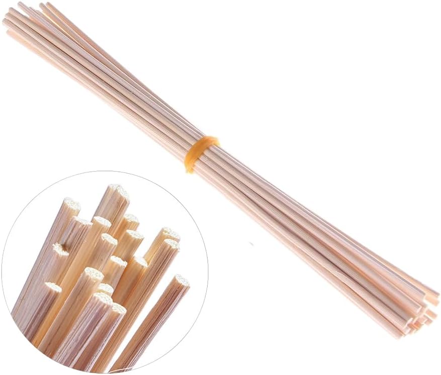 generic 30 Pcs Reed Diffuser Sticks,7.87inch Natural Rattan Wood Sticks Essential Oil Diffusers Refills Replacement Refill Sticks Oil Diffuser Sticks
