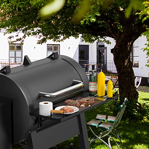 BBQ-PLUS Folding Shelf for Pit Boss 700 Classic Pellet Grill, Powder Coating Steel Front Folding Shelf Grill Accessories for Pit Boss with Screws, 26-1/2 x 9-1/2 Inches by BBQ-PLUS - Image 7