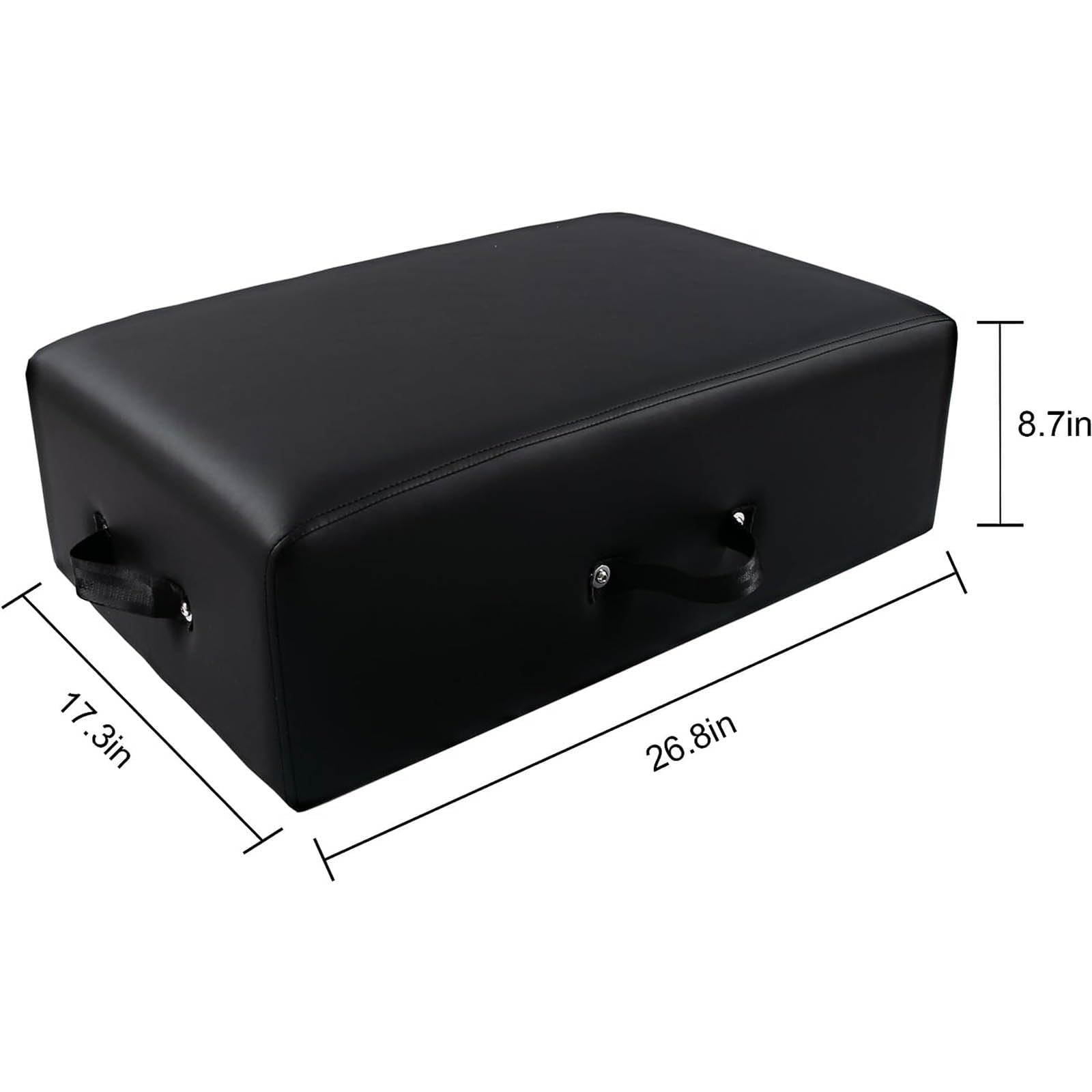 Pilates Sitting Box per Pilates Reformer, Attrezzatura Pilates, Accessorio Reformer per Allenamento Fitness Completo E Attrezzatura per Esercizi Yoga,Nero