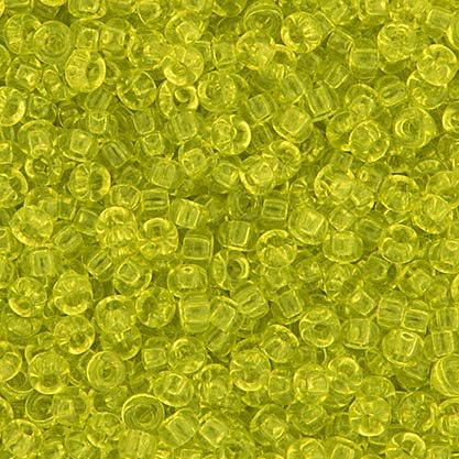 Miyuki Seed Bead 6/0 Chartreuse Transparent 250Grams of Japanese Glass Beads
