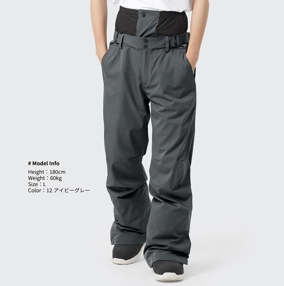 GSOU SNOW メンズ スノーボードパンツ 防水 レディース バギー スキー