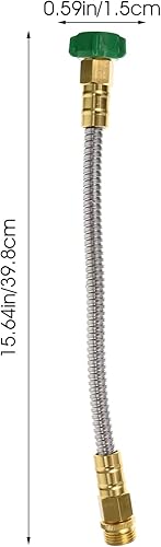 Miniatura 2 de GANAZONO Extensor de manguera de agua de acero inoxidable, extensión de 1 pie con conectores hembra a hembra para necesidades al aire libre