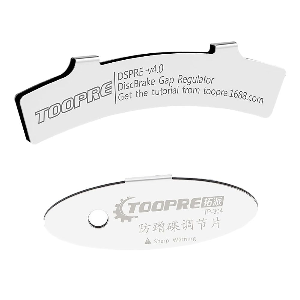 Kigauru2Pcs Bicycle Disc Brake Pads Adjusting Tool Stainless Steel Mounting Assistant Pads Length 85mm / 55mm General Purpose Disc Gap Regulator Bike Brake Gaps Adjusting Tool Repair Kit