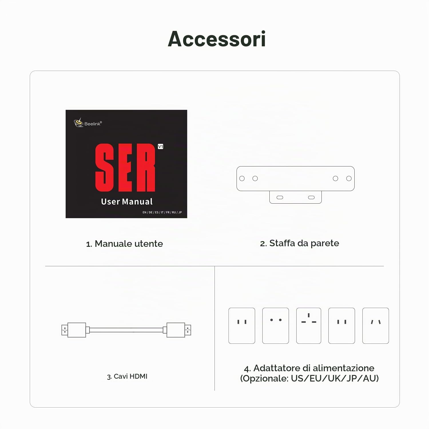 Beelink Mini PC SER3 3200U, AMD Ryzen 3 (fino a 3,5 GHz), 16GB DDR4, SSD M.2 PCIe 3.0 x4 500GB, mini computer per giochi leggeri, LAN 1000 Mbps, supporto per doppio schermo, 4 porte USB 3.2, W11 Pro