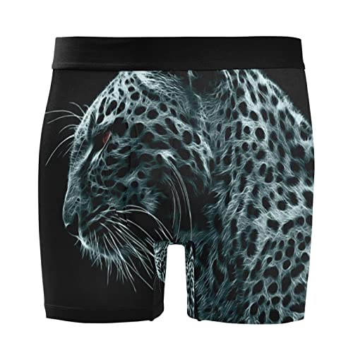 Bóxer para hombre calzoncillos elásticos de leopardo Vnurnrn ropa interior cómoda pack de 2