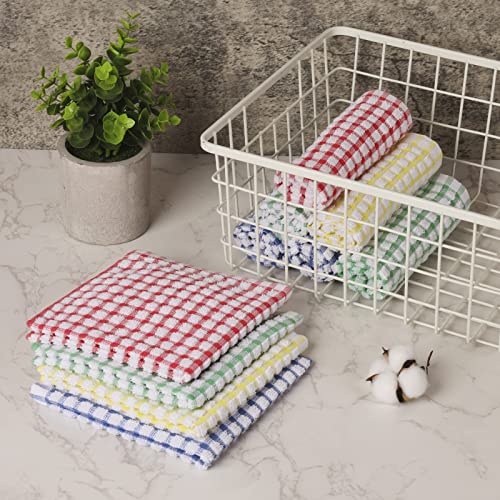 Clwellge Kitchen Dish Cloths 12Pcs, Bulk Cotton Kitchen Dish Wash Cloths Sets #TOP5