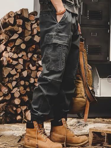 Image of Lymio Cargo for Men || Cotton Cargo Pant || Drawstring Waist Pant (Also Available in Plus Sizes) (101-104)