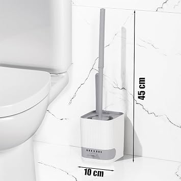 Porsima 2026 Practical Cleaning Toilet Brush Bathroom Toilet Brush Wc Brush - Gray White
