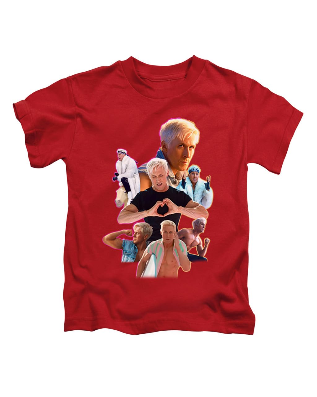 Taylor Brown Unisex Red Kenergy Montage Ryan Gosling, Movie Film Cool Silly Weird Meme Novelty Tee T-Shirt Funny T Shirt Top