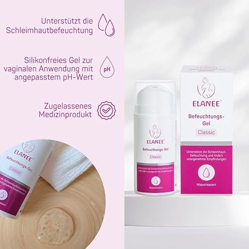 ELANEE Befeuchtungs-Gel Classic 100 ml, medizinisches Gleitgel zur Befeuchtung der Schleimhaut, wasserbasiert, kondomgeeignet (713-V1)