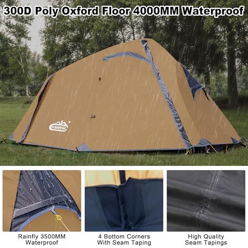 Carpa impermeable y resistente al viento para 1 persona miniatura 4