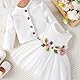 Yoolhamy Kleinkind Baby Mädchen Kleid und Strickjacke Set Langarm Baumwolle Prinzessin Tutu Kleider mit Outfits Mantel