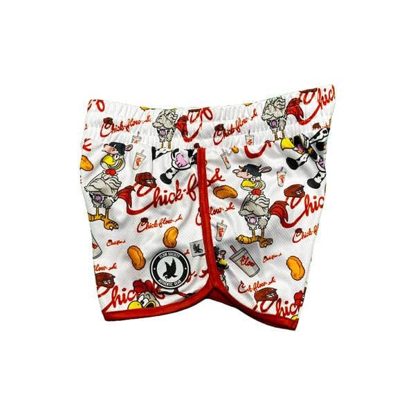 Flow Society Chick-Flow-A Girls Athletic Shorts - Gym - Sports - Activewear - Patterned - Basketball - Lacrosse Shorts2