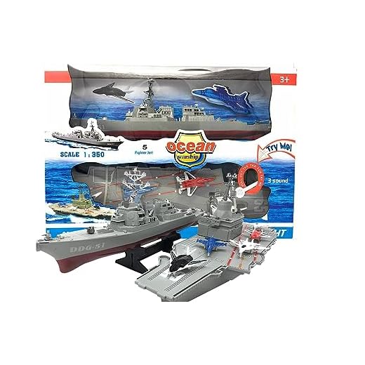 Xplore Toys Aircraft Carrier Toy,with 5 Aircrafts Includes Destroyer Ship