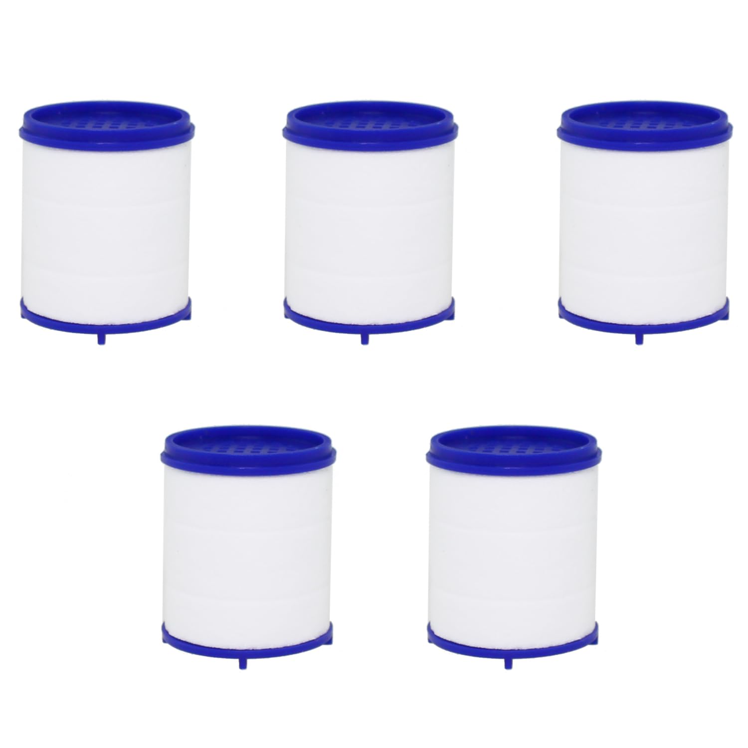 TAODAN 5PCS Replaceable Bathroom Sink Filter Elements Water Purifier Splash Proof Accessories for Filtering Stones Sand Scale