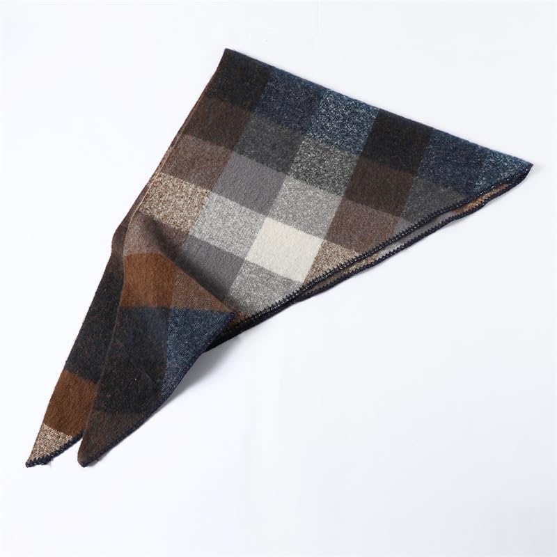 Womens Fall Winter Scarf Plaid Oversized Large Triangle Blanket Scarves Fashion Soft Shawl Wrap2