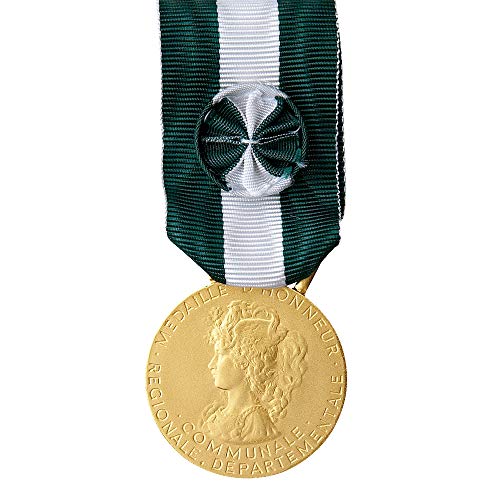 Médaille Régionale Départementale Communale 35 Ans Or décoration honorifique officielle en bronze