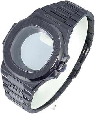 Luxury Diving Square Watch Case 316L Stainless Steel Sapphire Glass for NH35 NH36/34 Movement Modification