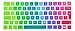 Price comparison product image MMDW Premium EU Layout Spanish Ultra Thin Soft-touch Silicone Keyboard Protective Cover Skin Protector for Magic Wireless Keyboard MLA22L/A A1644 (2015 Released)-Rainbow
