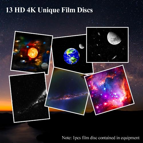 Astronaut Star Projector, Planetarium Projector for Bedroom with 13 4K Film Discs, Led Galaxy Star Light Projector for Kids Teens, Ceiling Galaxy Projector for Bedroom Kids Room