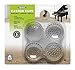 Slipstick CB410 Carpet Protector Caster Cups / Carpet Grippers for Under Furniture (Set of 4) 1-3/4 Inch - Clear Plastic