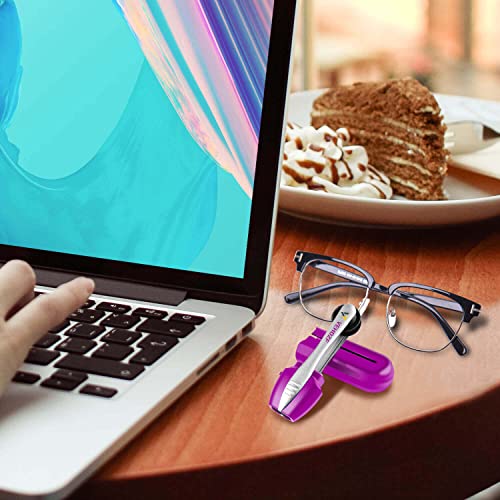 3Pcs Eyeglass Cleaner, Portable Eyeglasses Cleaner Carbon Eyeglass Care Products, Microfiber Spectacles Mini Sunglasses Brush Soft Brush Cleaning Tool, Travel Easily To Carry #TOP7