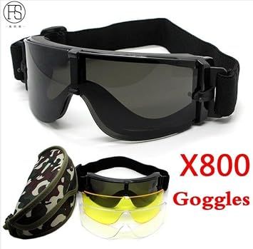 Taktikal Kayak ve S r  G zl  3 Farkl  De i tirilebilir Lensli Anti-Sis