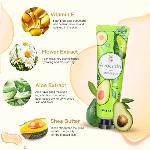 OFUN 20 Pack Hand Cream Gift Set for Women Dry Cracked Hand Care Moisturizing Lotion Christmas Mother's Day Valentine's 